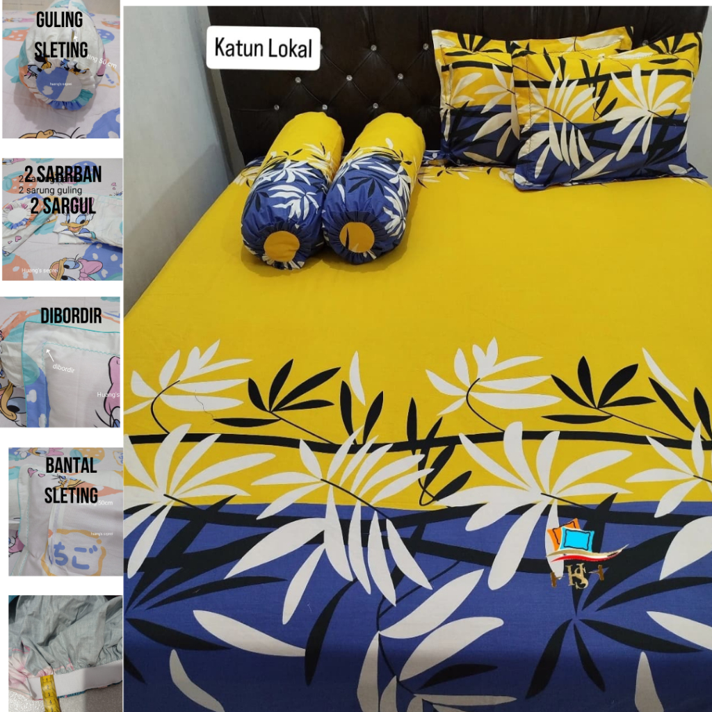 Huang’s Sprei katun lokal star beverly esra set motif dewasa 30x200x200_30x180x200_30x160x200_30x120