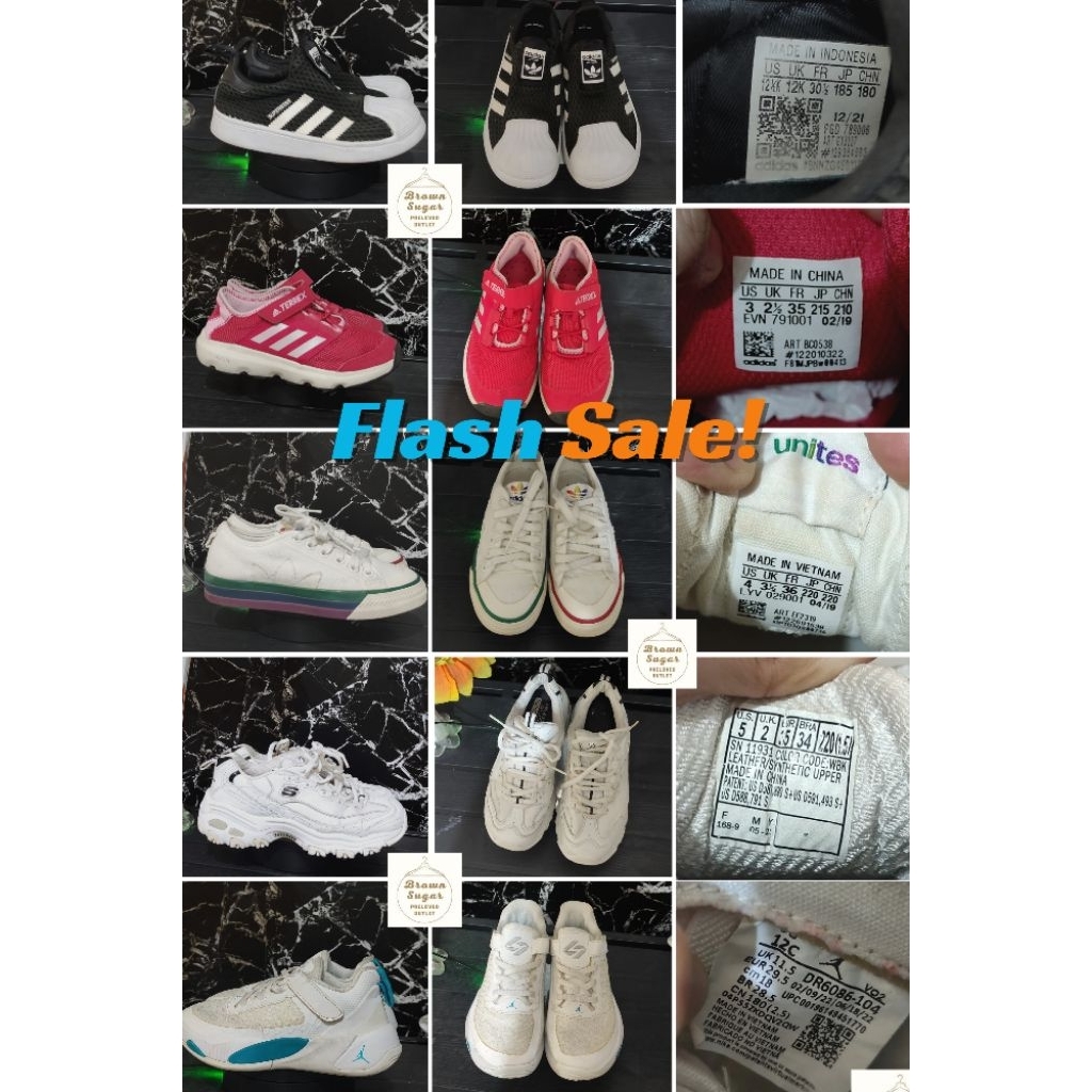 Sepatu Branded Sporty Anak Like New