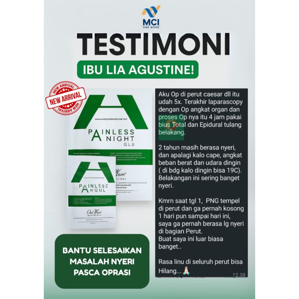 One More International Isi 3 Pcs - Painless Night Glu / PNG 100% Original