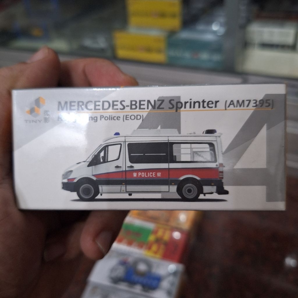 TINY Model Mercedes Benz Sprinter HongKong Police ECOD