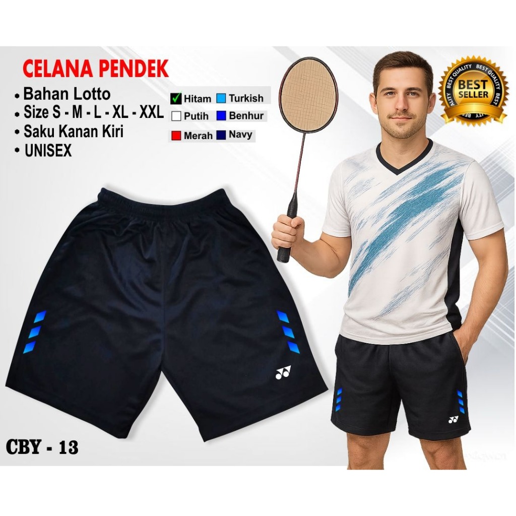Celana Olahraga Badminton Celana Pendek Bulutangkis Pria Wanita Size Jumbo