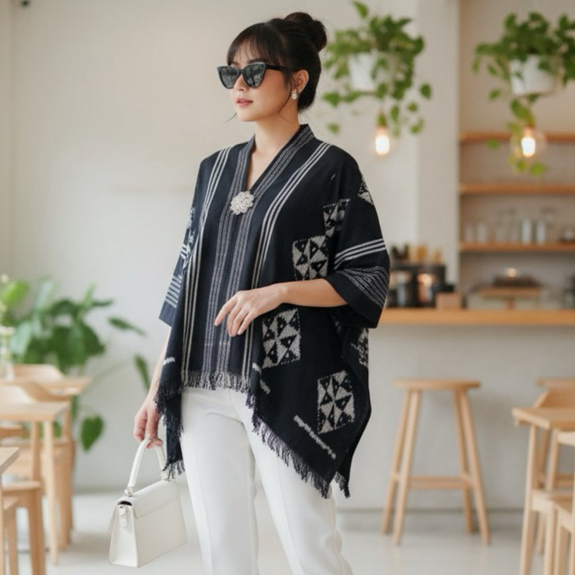 Shanaya Batik Blus Kartini Tenun Ori Troso Blus Batik Cantik Elegan