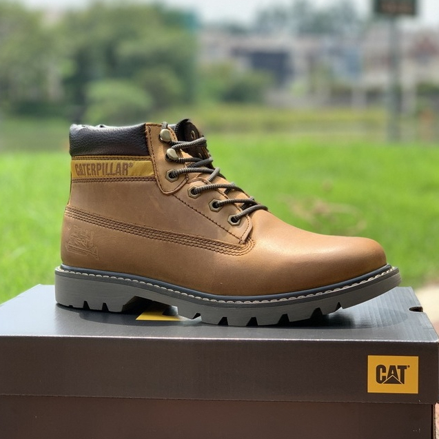 Sepatu Boots Pria Caterpillar Work Genuine Leather Shoes 9200932