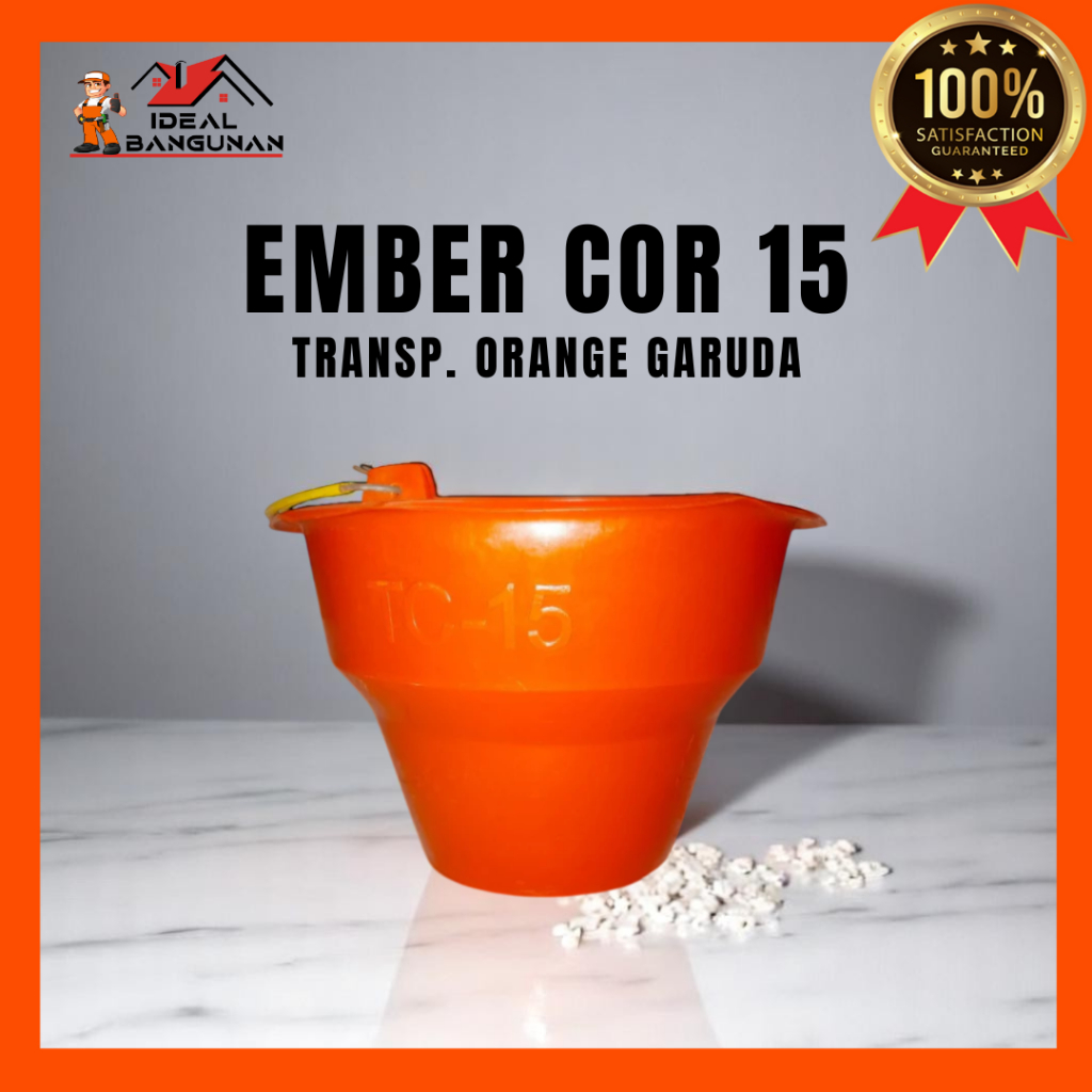 [READY]EMBER COR 15 TRANSP. ORANGE GARUDA | EMBER COR | EMBER COR ORANGE | EMBER COR KUALITAS BAGUS 