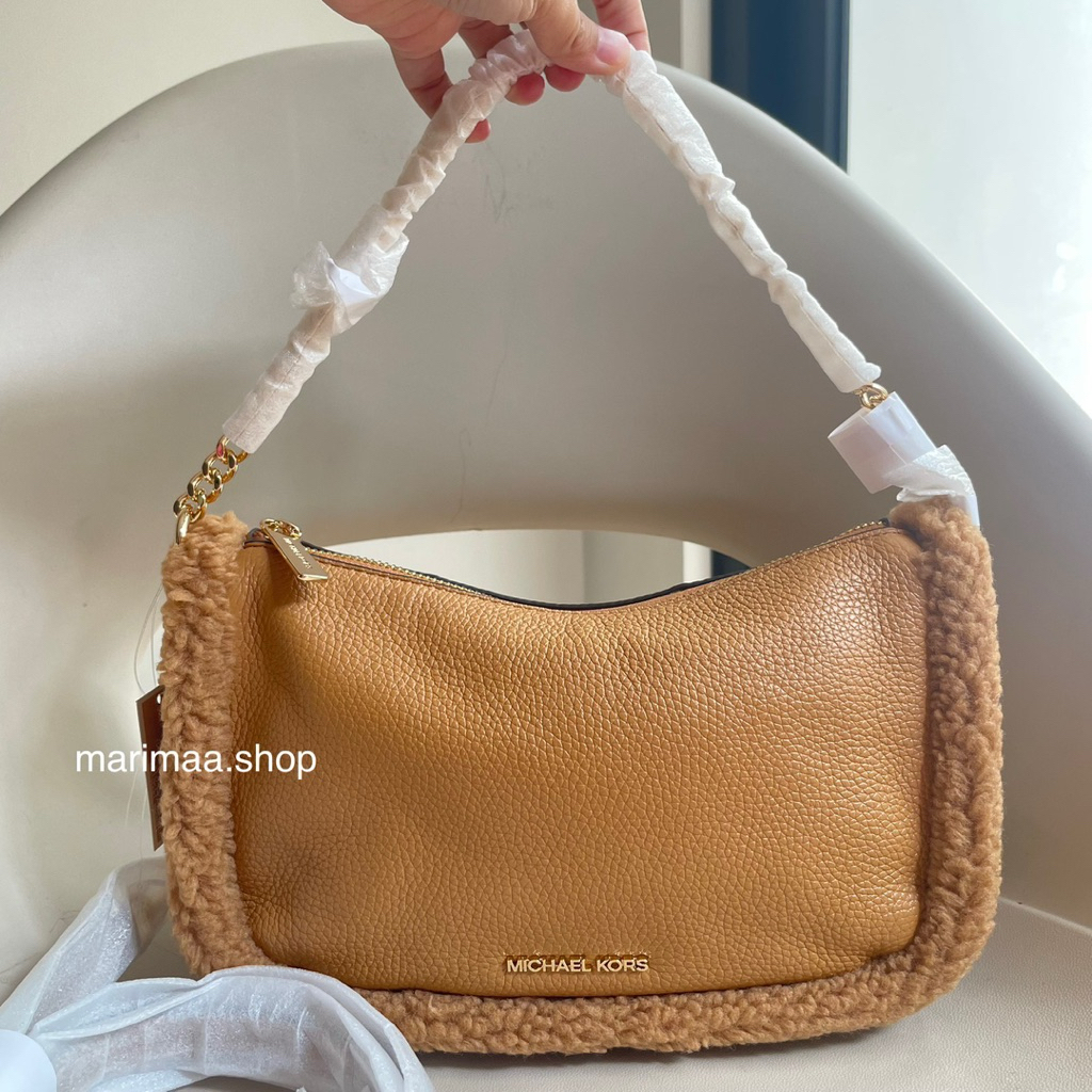 Tas mk carmela deer multi leather crossbody chain bag original