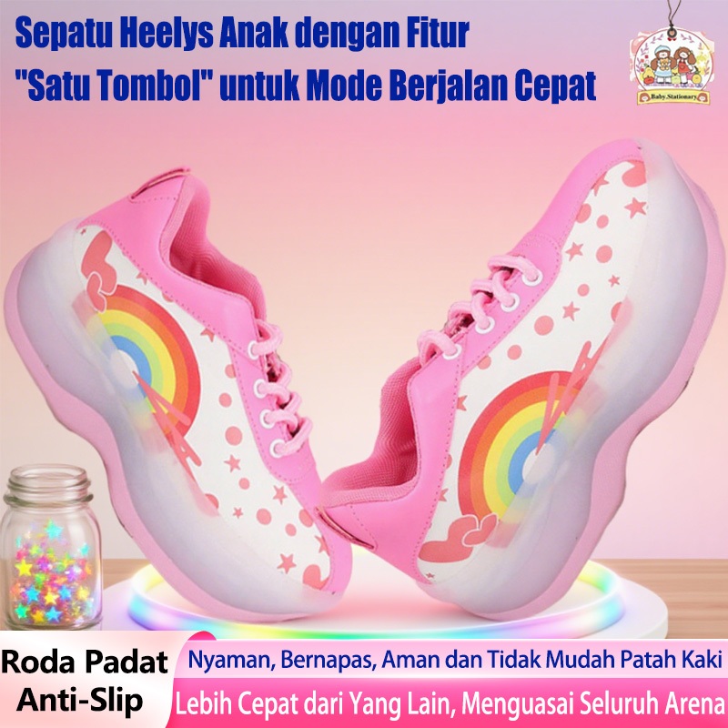 Sepatu ada anak sepatu roda heelys anak sepatu roda anak perempuan roda 4 sepatu roda anak 3tahun