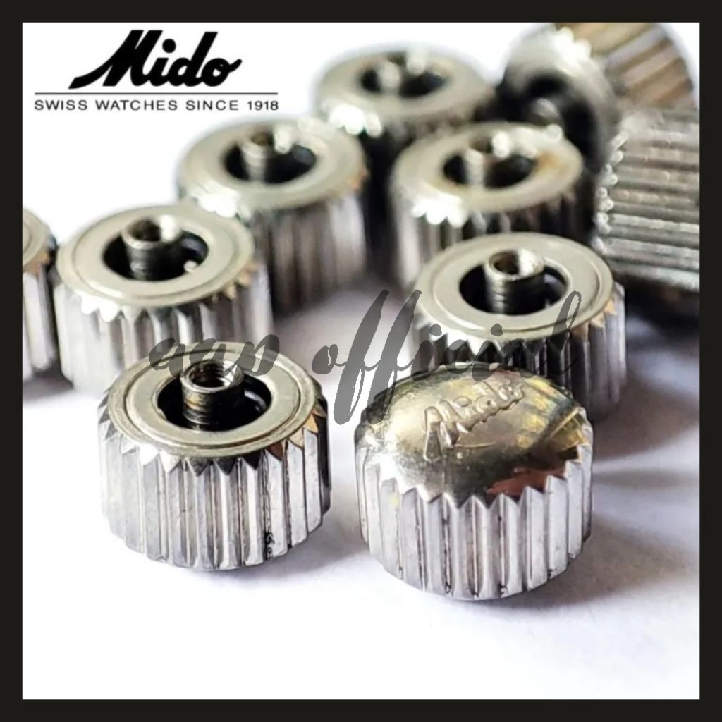 Knop Putaran Jam Tangan Mido 4.5mm Crown Knop Mido Multifort Putaran Jam