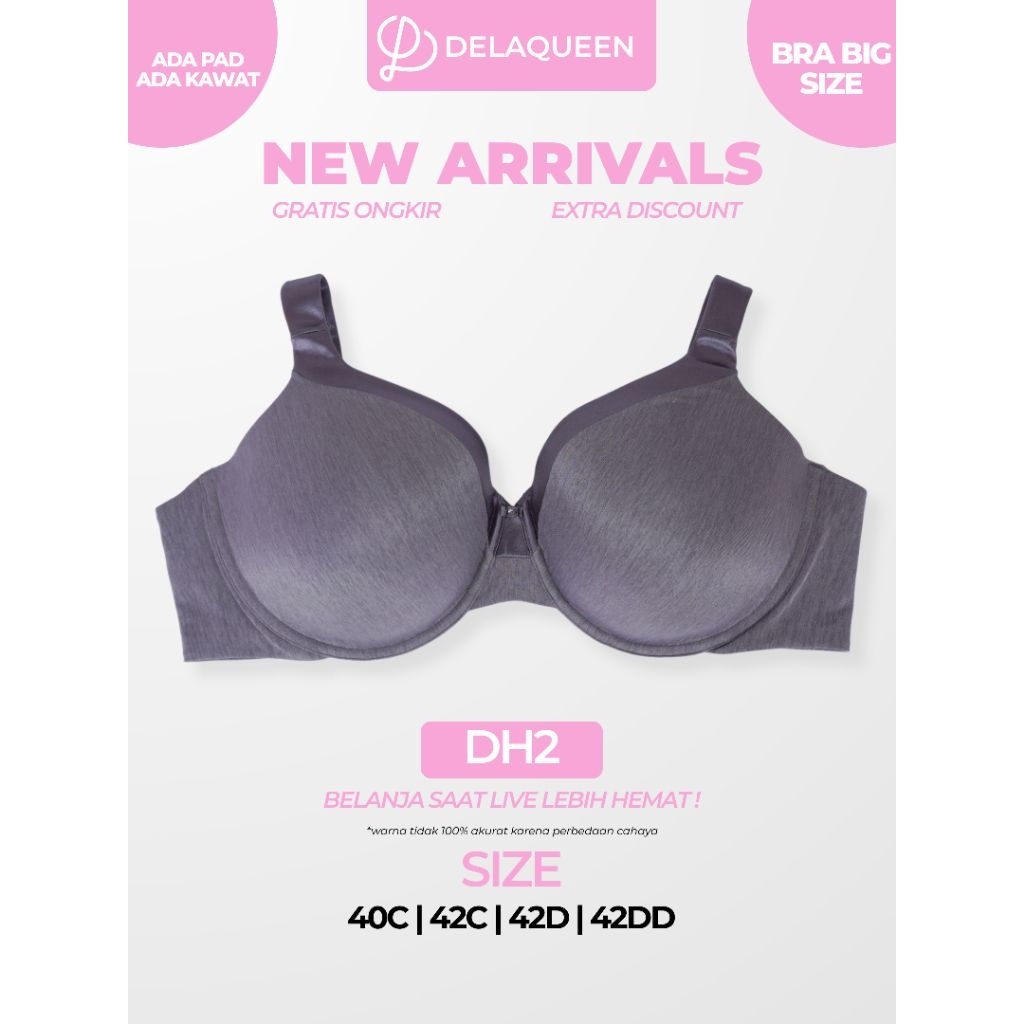 Delaqueen | Bra Big Size Bra Jumbo Bh Big Size 40C 40DD 42C 42D 42DD DH2