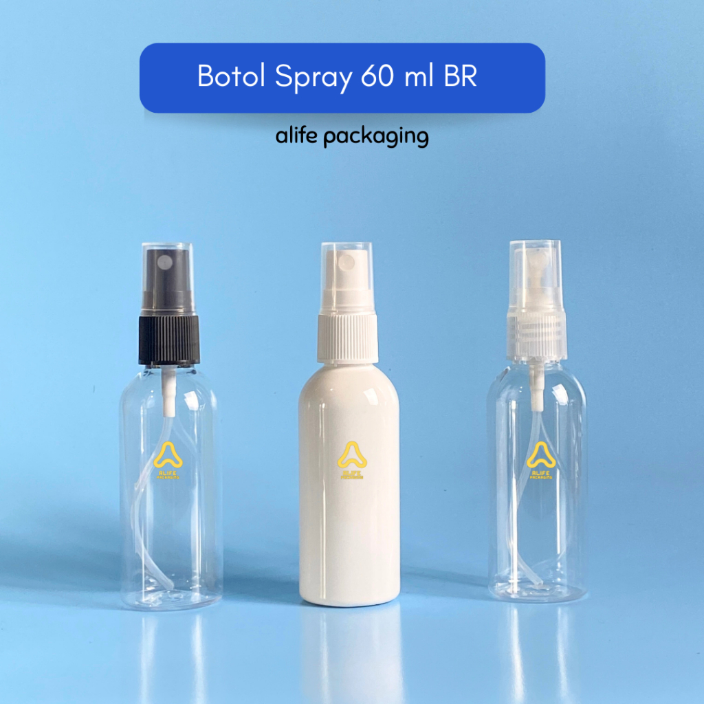 Botol Spray 60 ml | Botol Plastik 60 ml Spray | Botol 60 ml Spray - BR