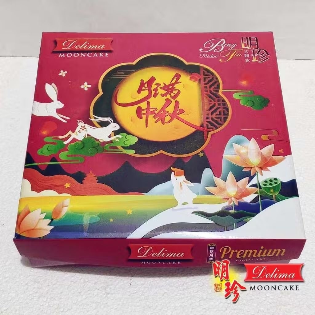 

Delima mooncake kue bulan Medan Premium Kotak isi 4 pcs Standart / vegetarian