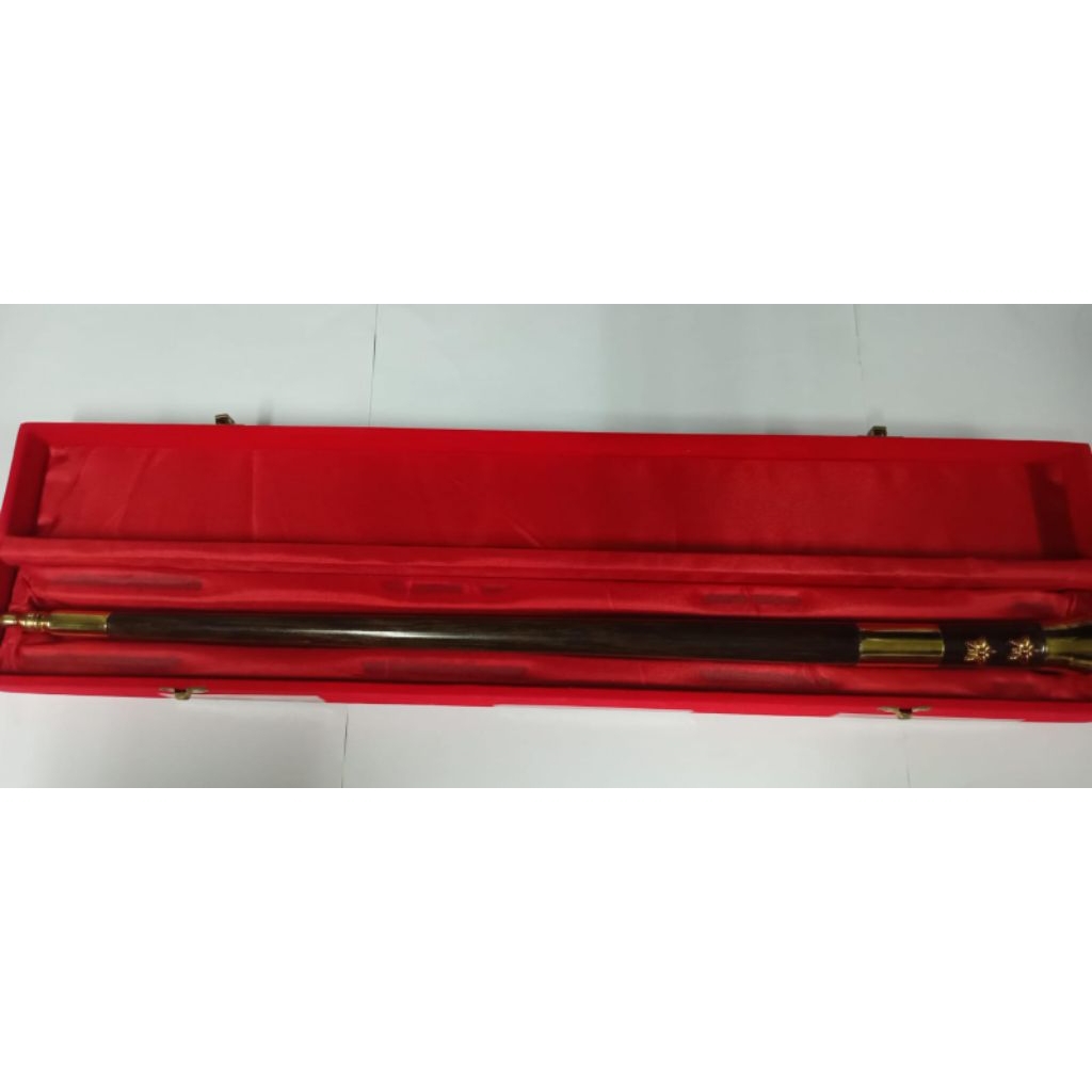 Tongkat Komando Kayu Eboni AKBP Model Keris