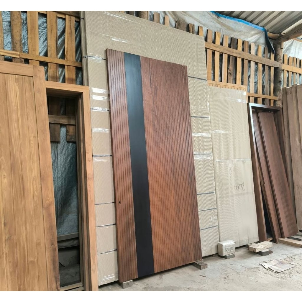 pintu jati solid pintu rumah jati pintu minimalis jati pintu kusen jati
