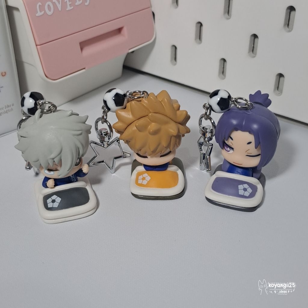 Simple Blue Lock Sleepy Keychain | Beads Figure Anime Football Blue Lock Nagi Isagi Bachira Reo Rin 