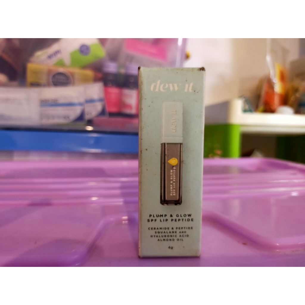 Dew it Plump & Glow SPF Lip Peptide 4g REJECT KEMASAN