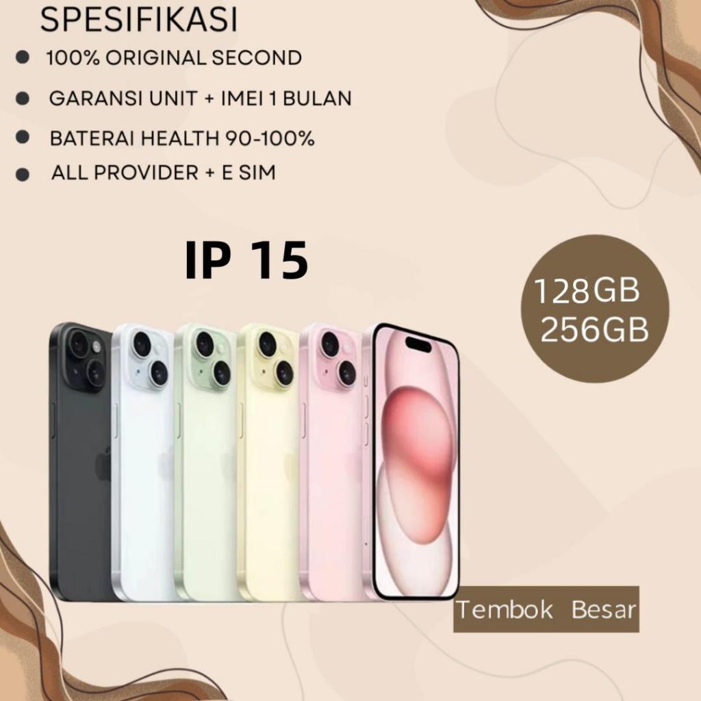 IPHONE 15 512GB 256GB 128GB EX INTER Second Original
