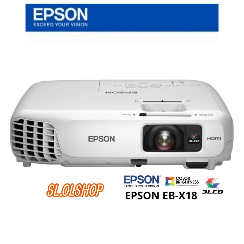 Proyektor Epson EB X18/Xga Hdmi 3lcd Projector EB X18