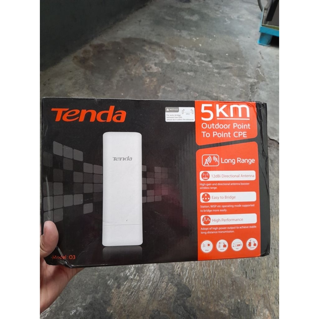 Tenda 3KM outdoor point to point / access point