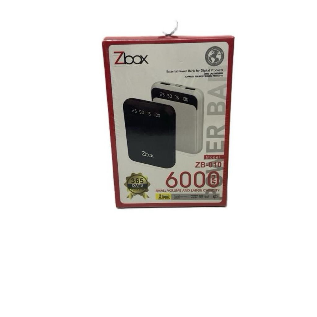 PowerBank Merek zbox 6000mAh Model ZB-010