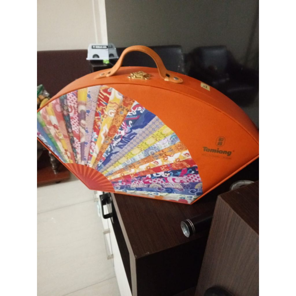 kotak MOON cake tamiang model kipas