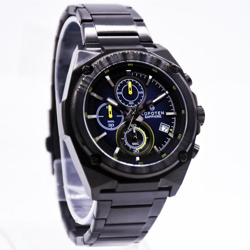 Terbaru jam tangan Pria Lofoten F-6538M+Extra Strap Glass Shapphire