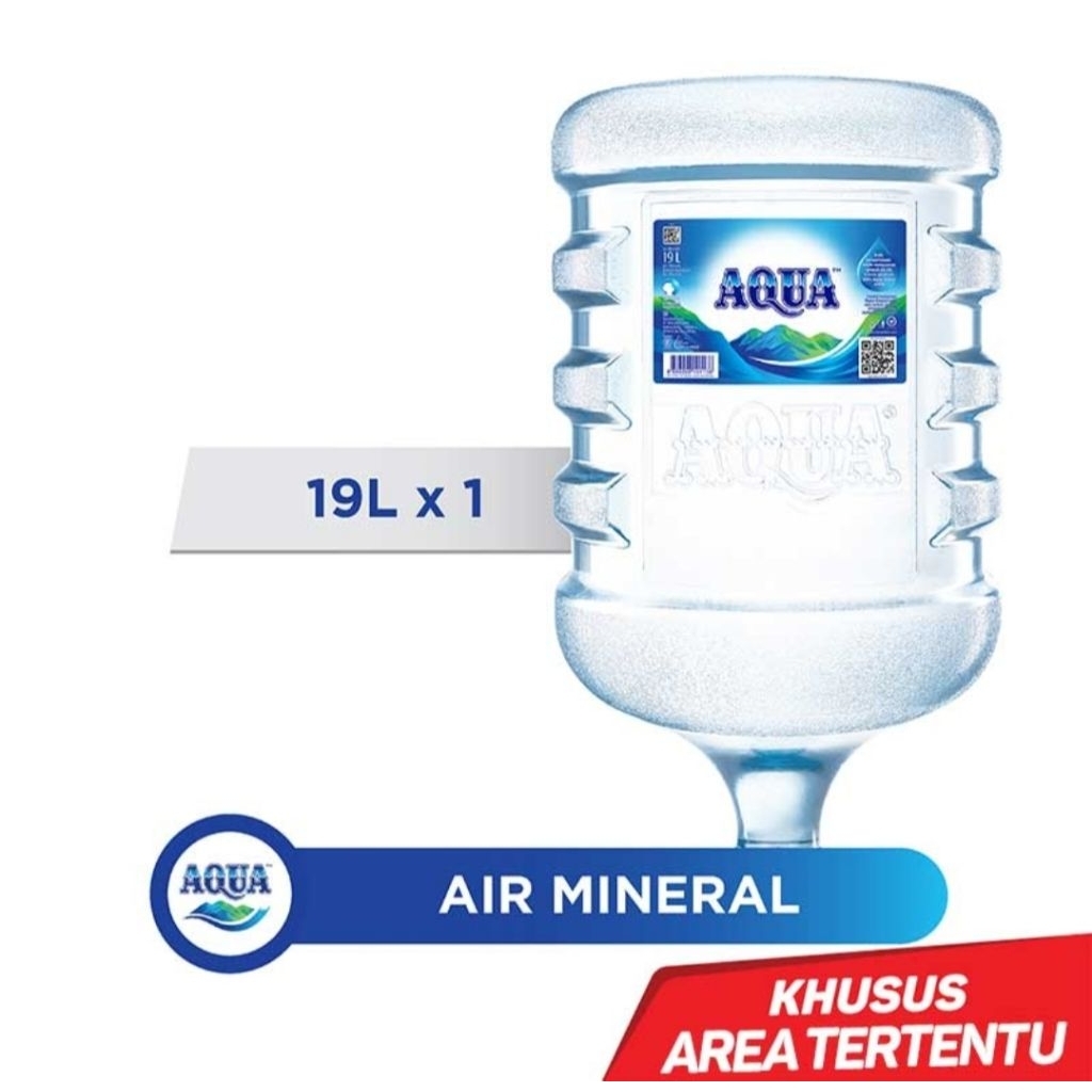Galon AQUA + Isi Air AQUA 19 Liter (ASLI)