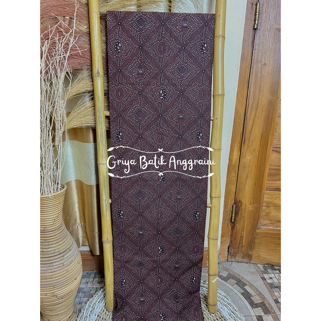 KAIN JARIK LAWASAN MOTIF SIDOMUKTI COKLAT MAHO