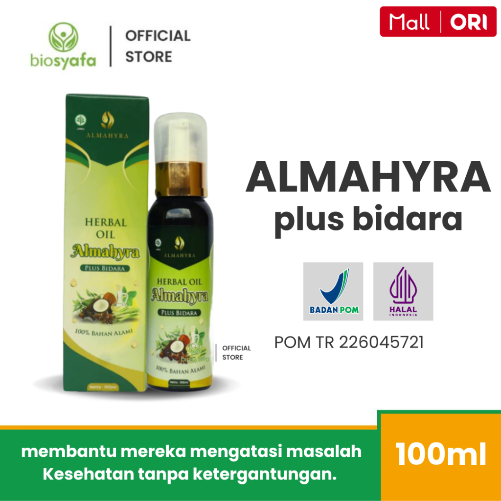 ALMAHYRA PLUS BIDARA 100ML Minyak Balur Tubuh Minyak Urut Pijat Tubuh Aromatherapy Asli