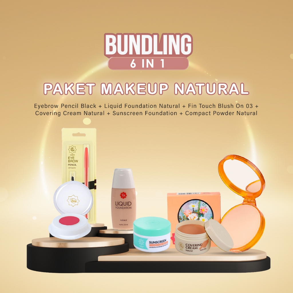 Viva Paket Make Up Natural Serries 6 in 1 - Satu Set Make Up Viva Natural