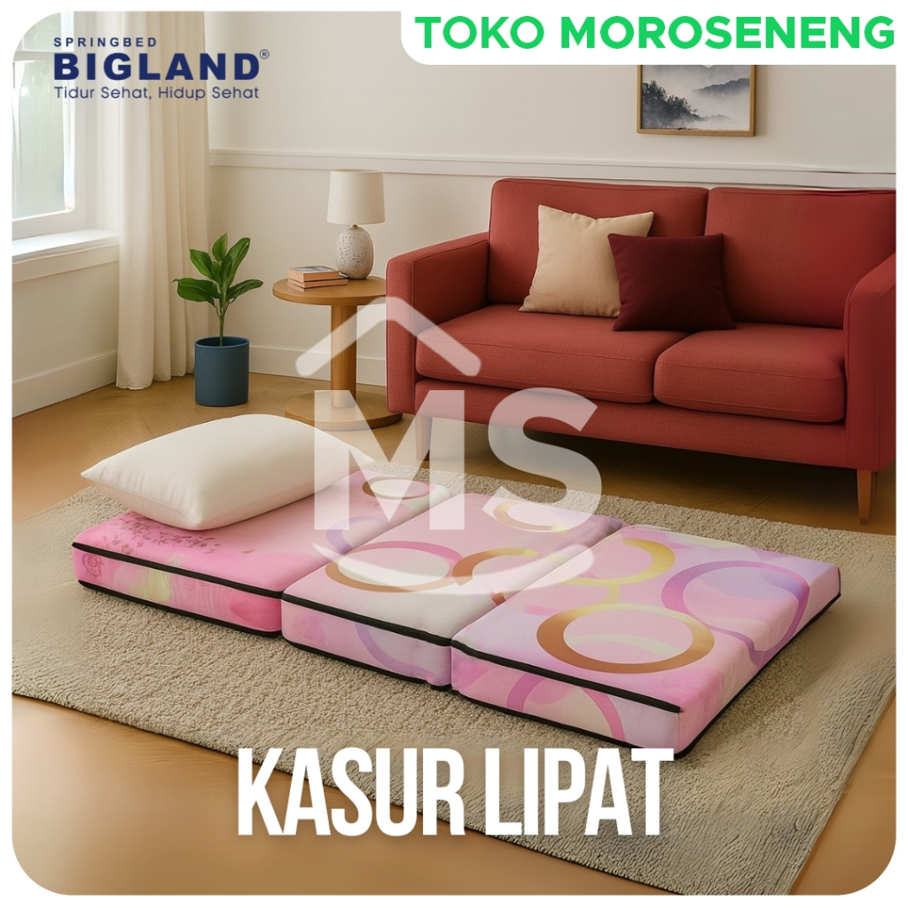Kasur Busa Lipat Lantai BIGFOAM BIGLAND Tebal 4 cm
