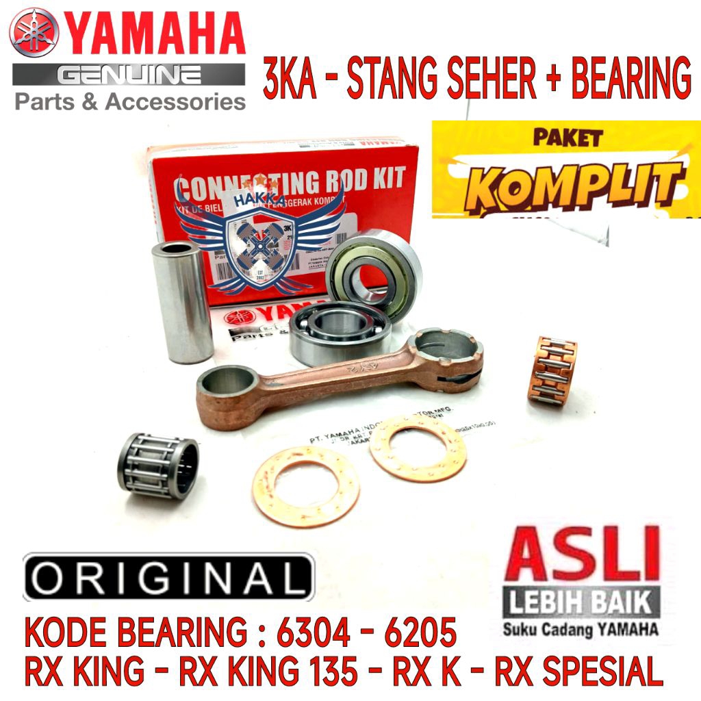 3KA ORIGINAL STANG SEHER + BEARING YAMAHA RX KING. STANG SEHER YAMAHA RX KING 135, STANG SEHER YAMAH