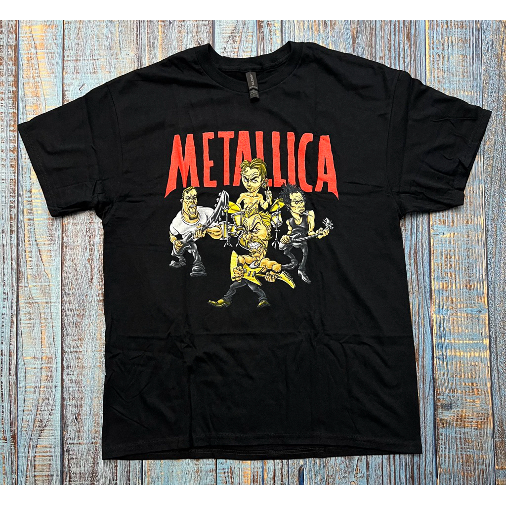Kaos T-Shirt Band Metallica - Load Chavez Cartoon Official Merchandise