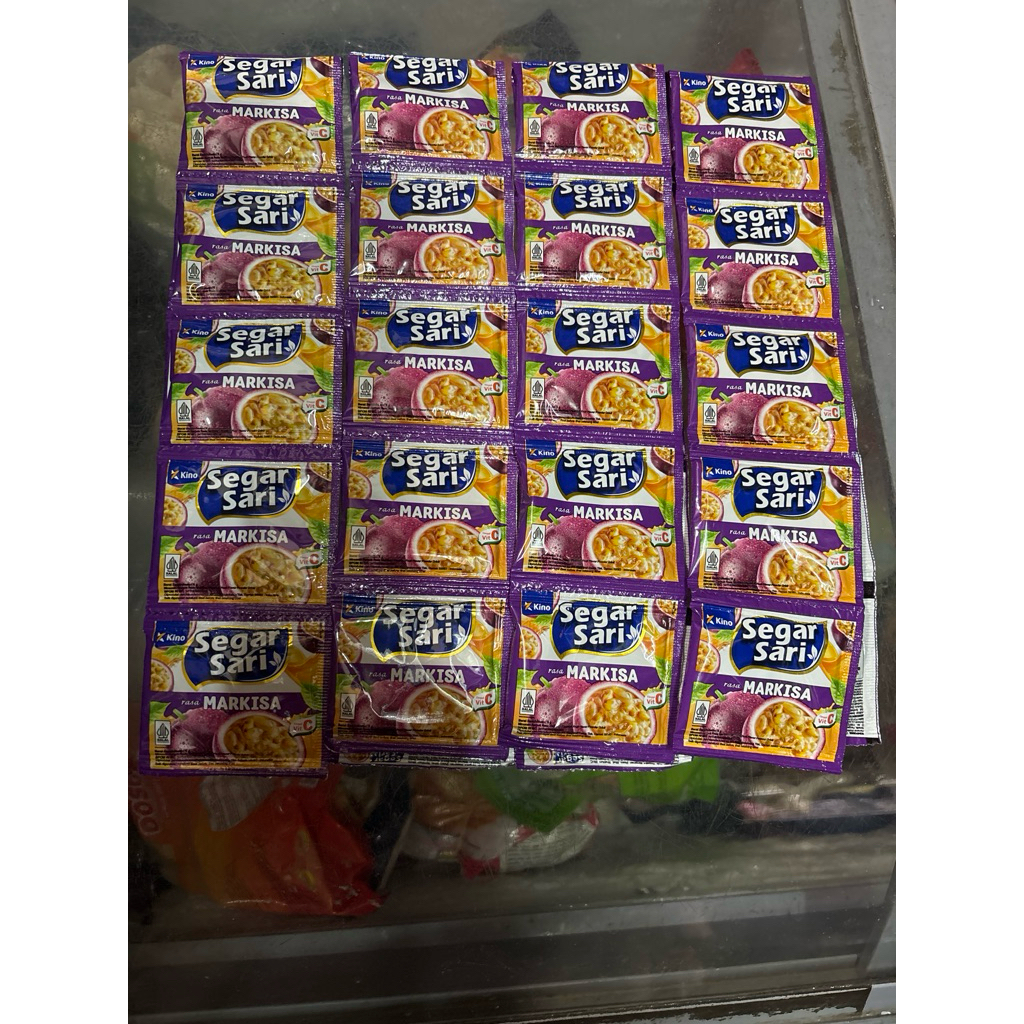 Bubuk minuman segar sari rasa Markisa 1 renceng