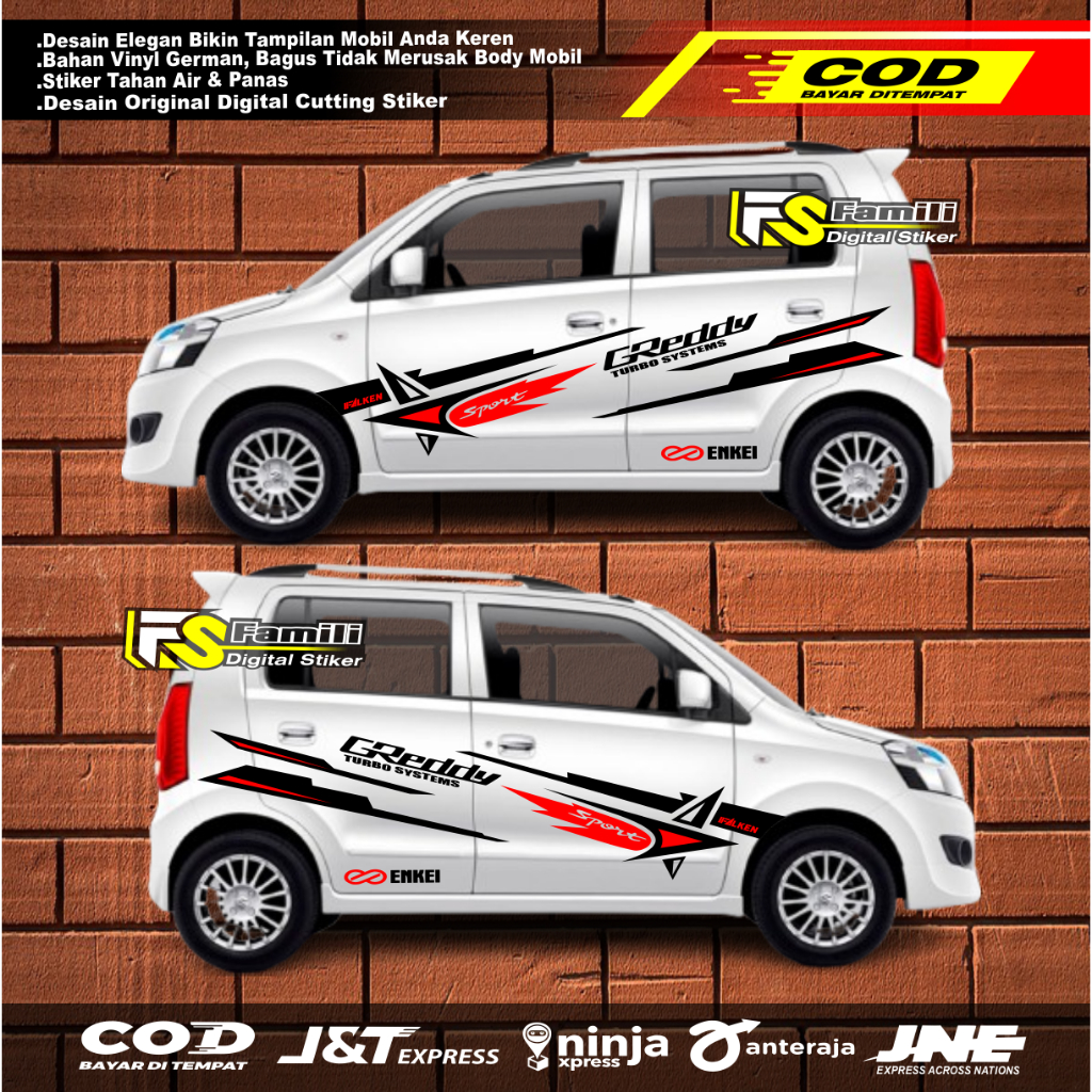 Sticker Mobil Karimun Wagon R Stiker Body Mobil Karimun Stiker Mobil Suzuki Wagon R Terlaris