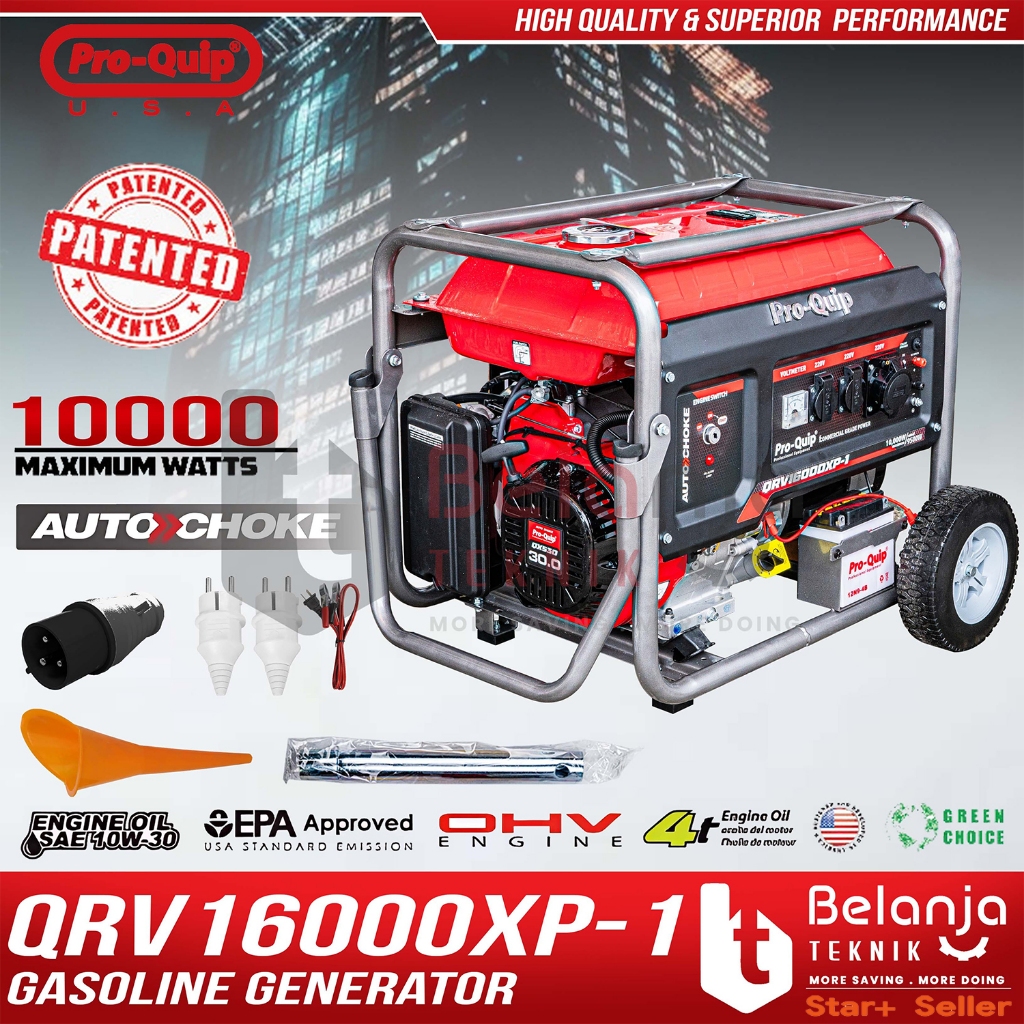 Mesin Genset Bensin Proquip QRV16000XP Generator Gasoline QRV16000 XP 10000 Watt QRV 16000 XP