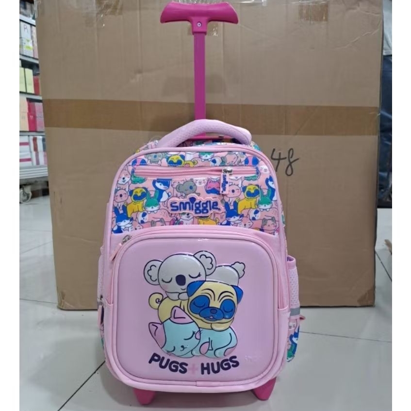 TAS TROLI ANAK RANSEL TROLI SEKOLAH ANAK TK PAUD CEWEK