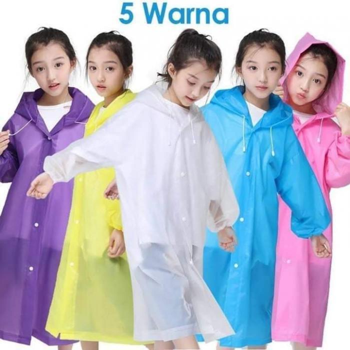 FT JAS HUJAN EVA | JAS HUJAN HOODIE TERUSAN EVA | LENGAN PANJANG MODEL JUBAH