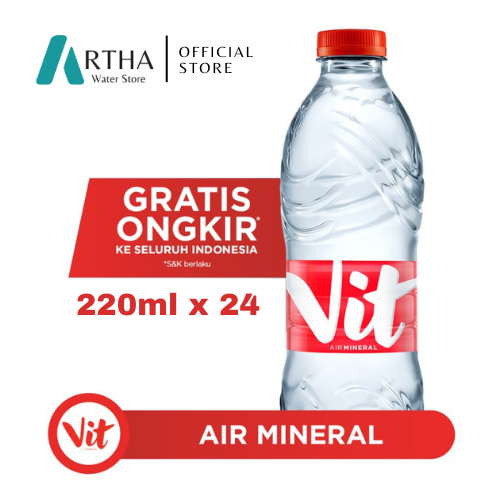 Air Mineral VIT 220ml x 24 Pcs / Air Mineral VIT