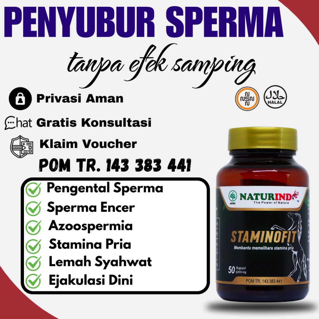 STAMINOFIT OBAT KUAT PRIA TAHAN LAMA STAMINA PRIA PENYUBUR SPERMA PALING AMPUH ORIGINAL BPOM