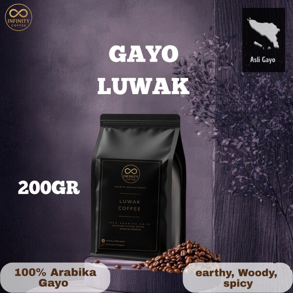

Kopi Gayo Luwak 200gr Arabika Aceh Asli – Biji Kopi & Bubuk Fresh Roast Single Origin