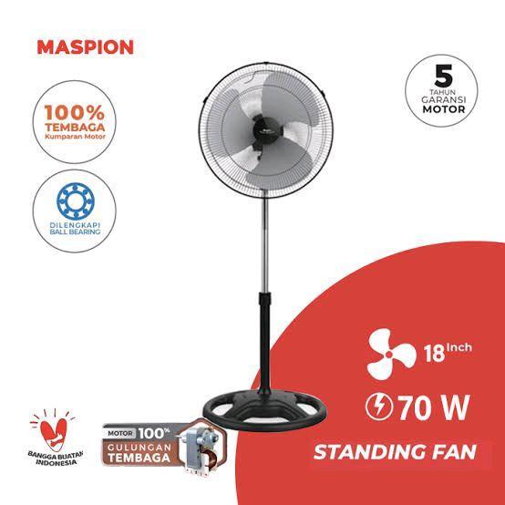 Maspion Power Fan PW-452 PW452 Kipas Angin Berdiri 18 inch MASPION Besi
