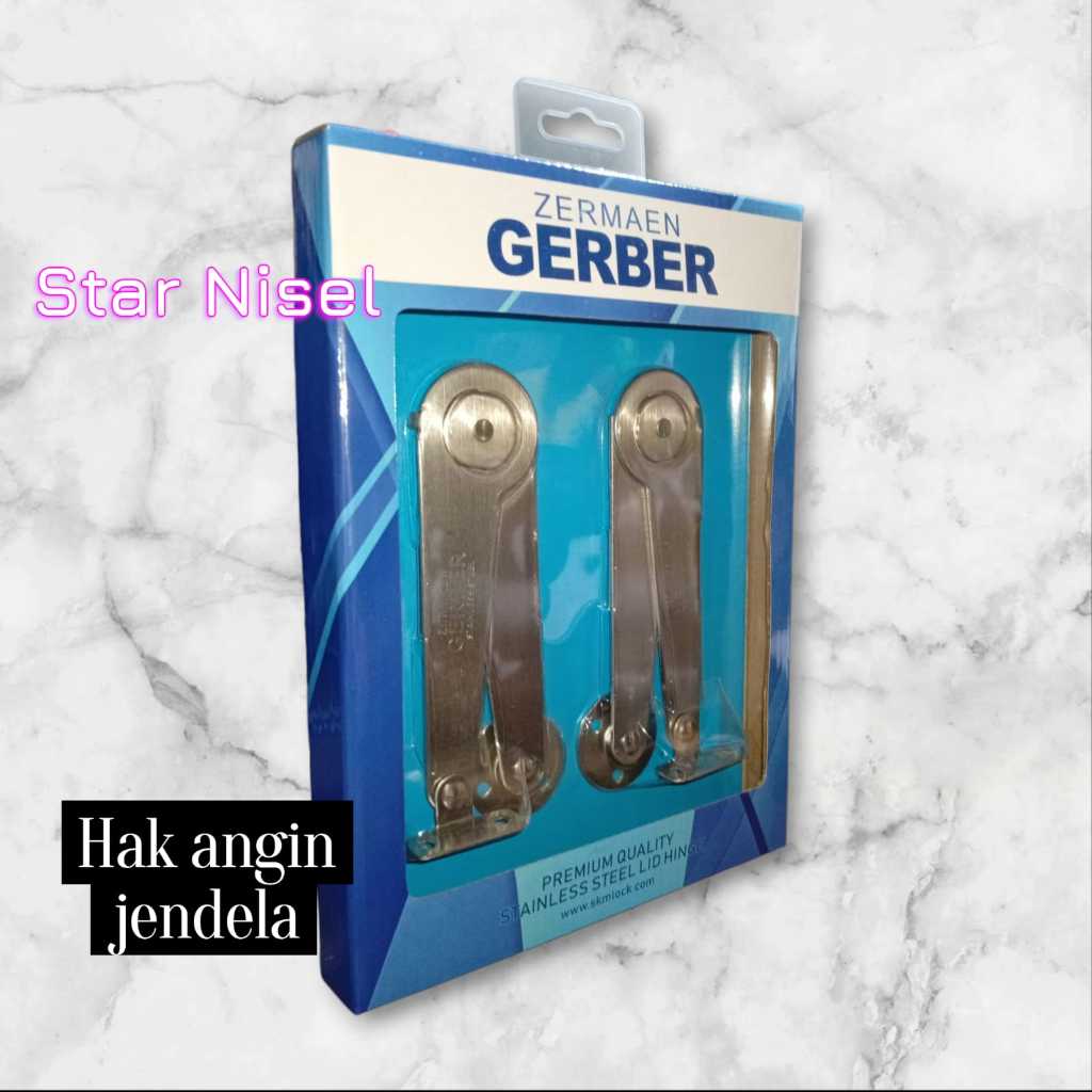 Hak Angin Penahan Jendela Salon Sikut Stainless GERBER