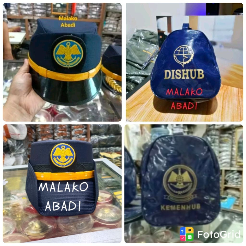 Topi Pet PDU Dishub/kemenhub wanita Logo+ list
