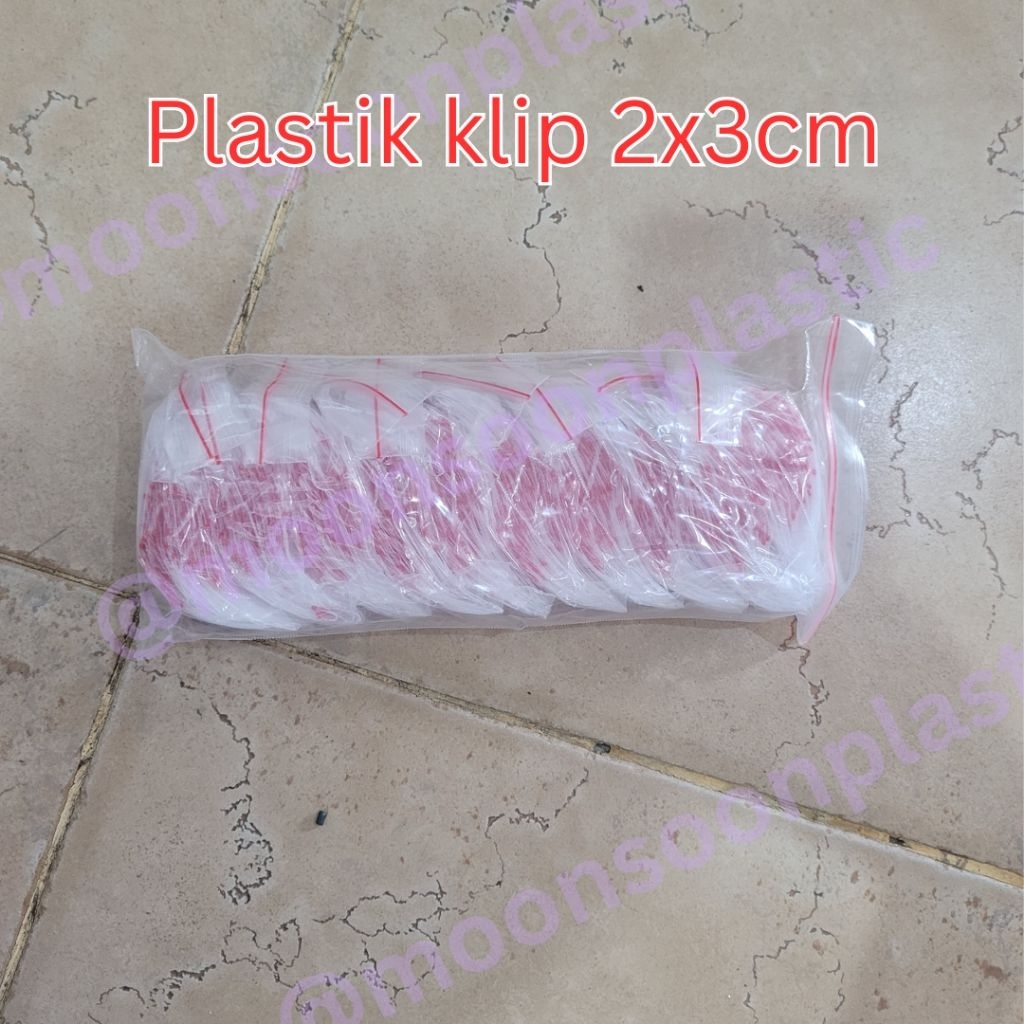 Plastik klip mini uk 2x3cm isi 1000lbr