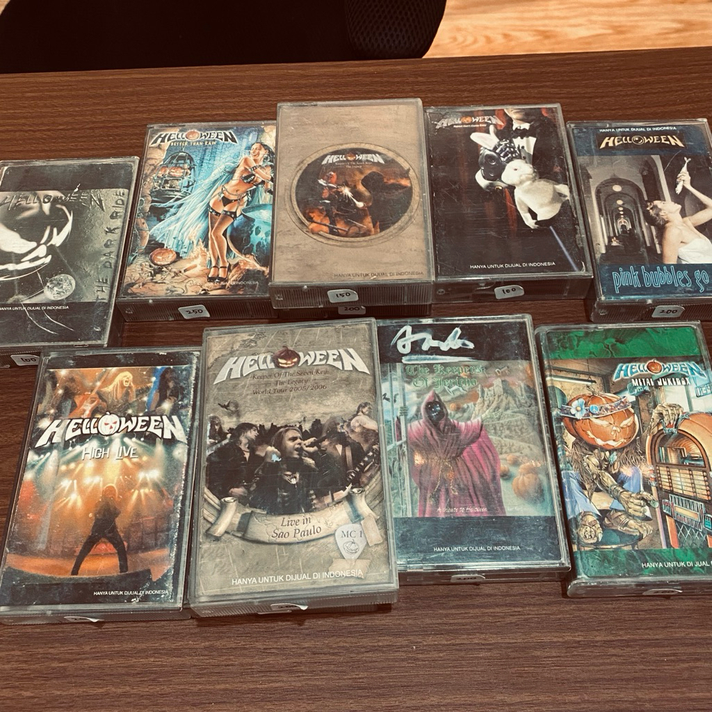 KUMPULAN KASET PITA HELLOWEEN - ORIGINAL