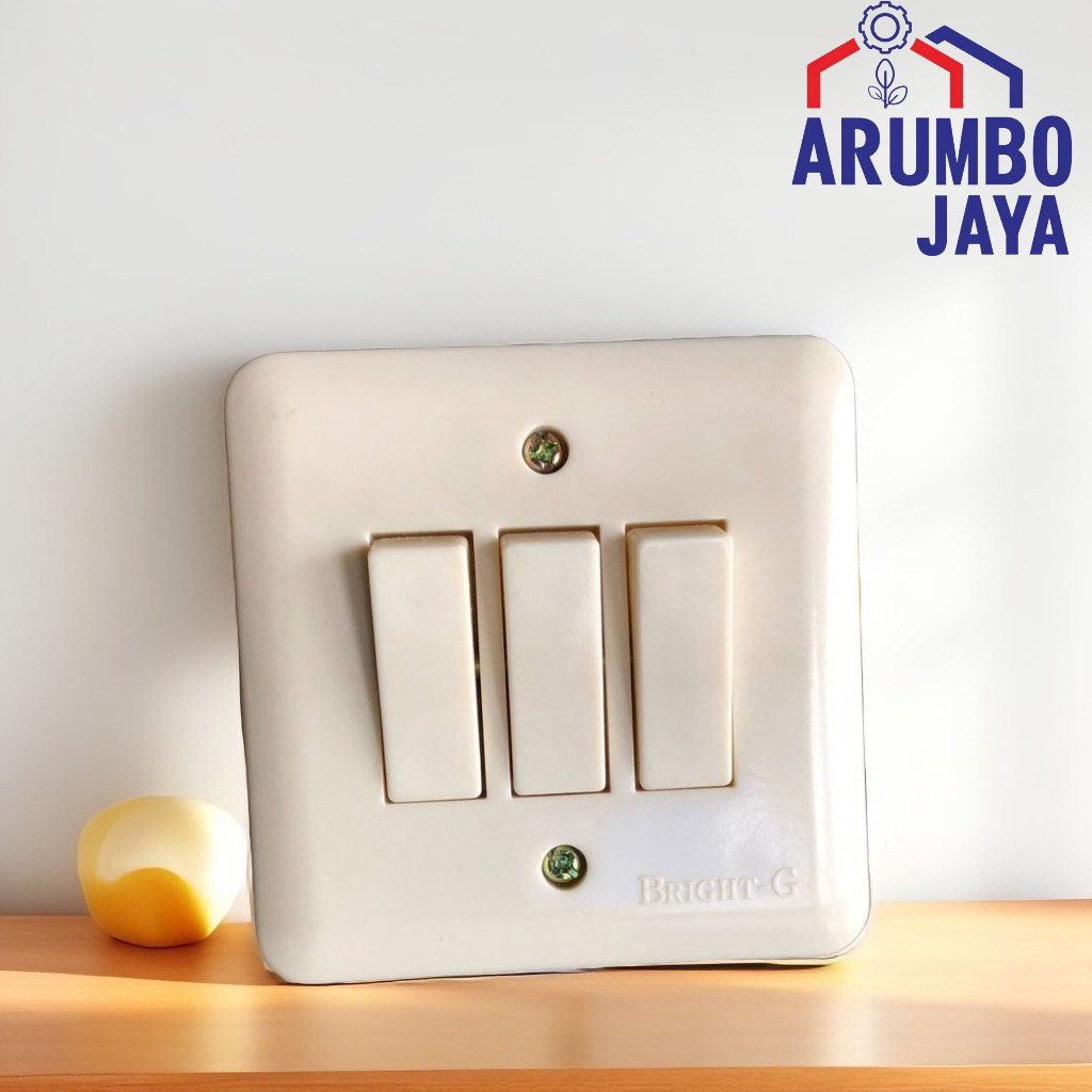 SAKLAR LAMPU TRIPLE MERK BRIGHT-G