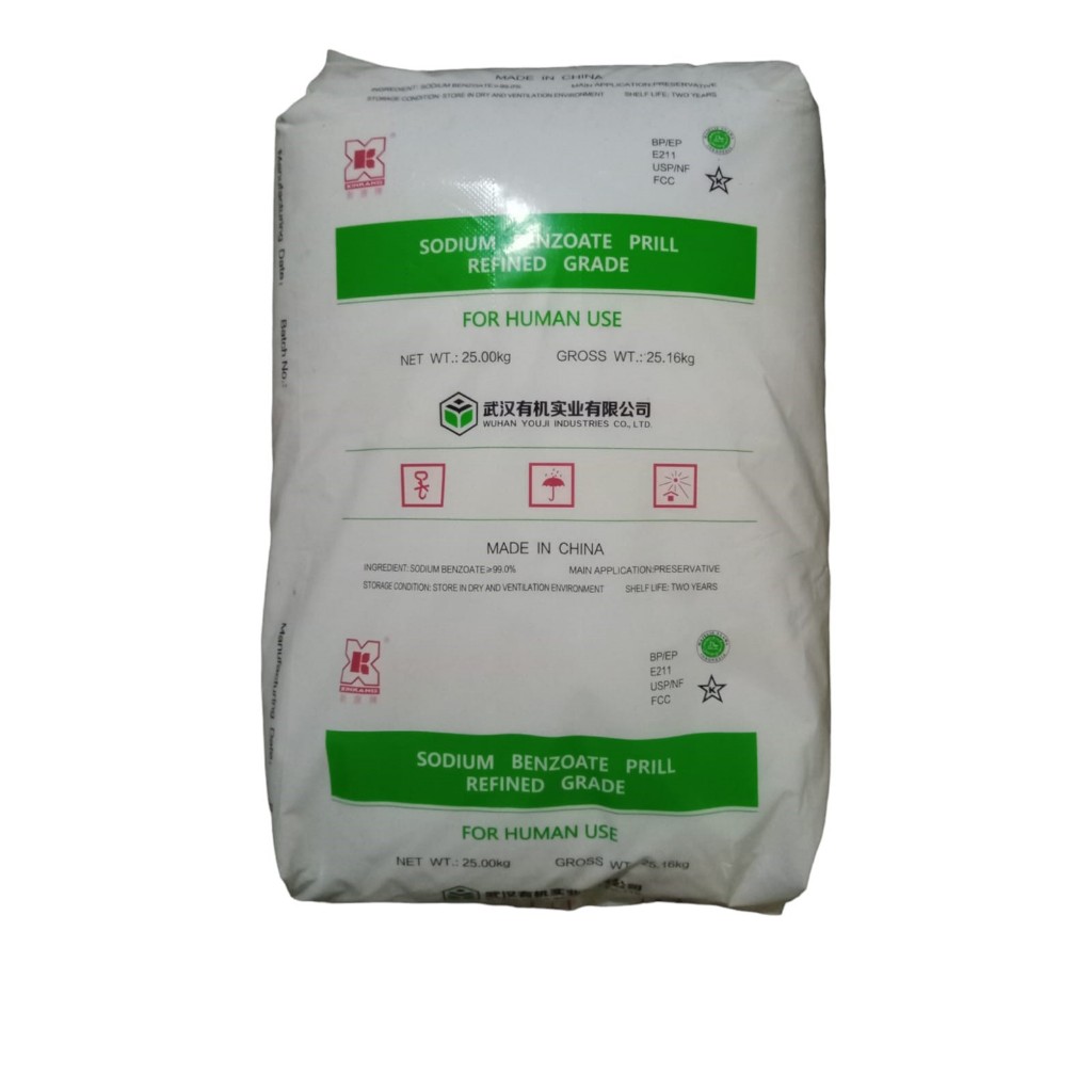 SODIUM BENZOATE BENZOAT WUHAN PRILL HIJAU || 100 GR
