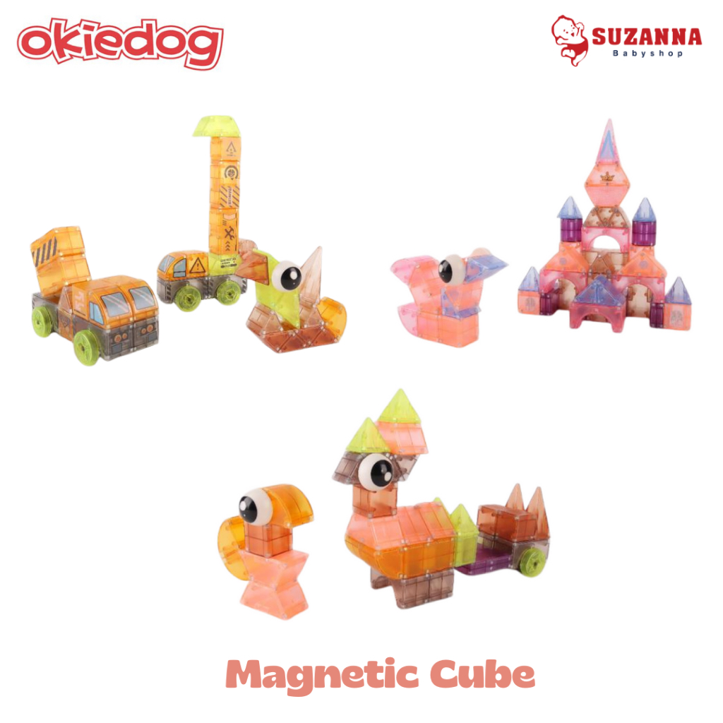 Okiedog EZLink 3D Magnetic Cube STEM / Mainan Edukasi Anak