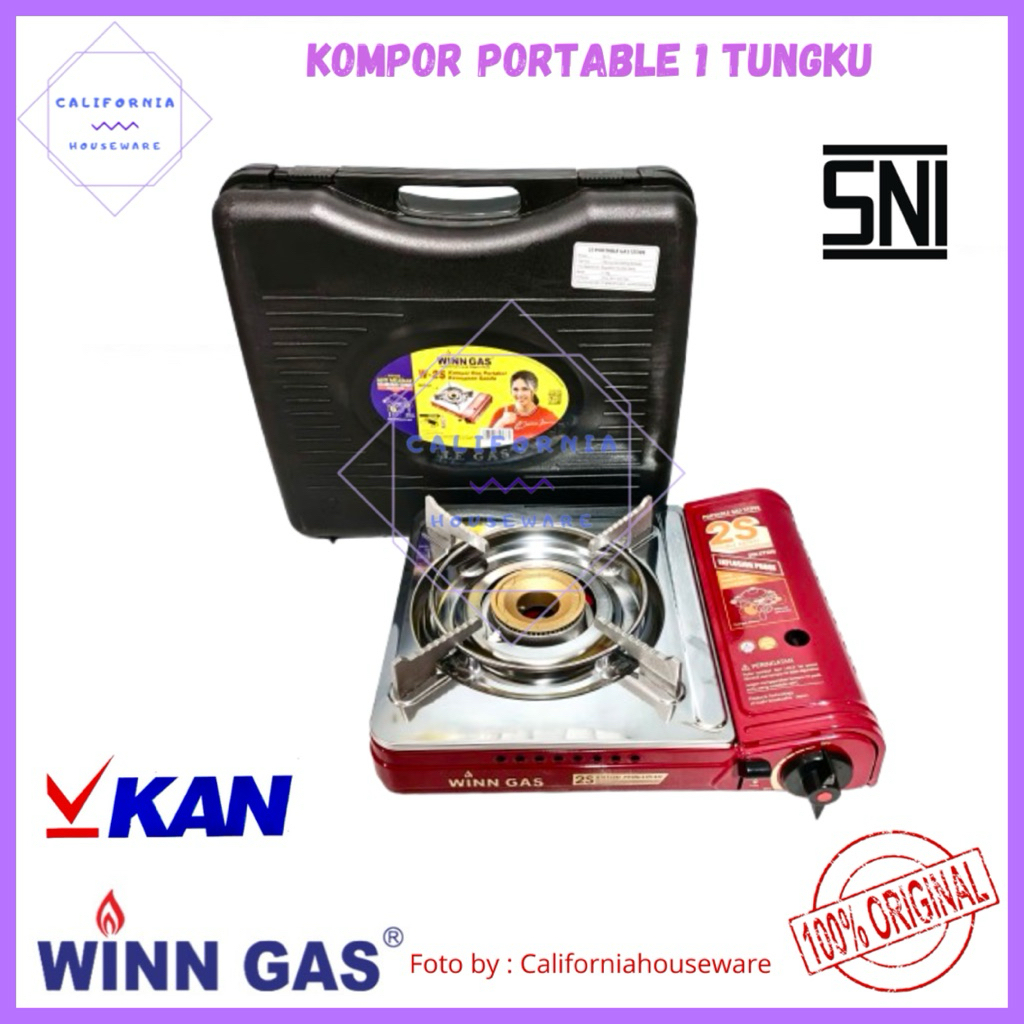 Kompor Portable Winn Gas W 2S / Kompor Portable Gas Butane / Kompor Winn Gas Portable