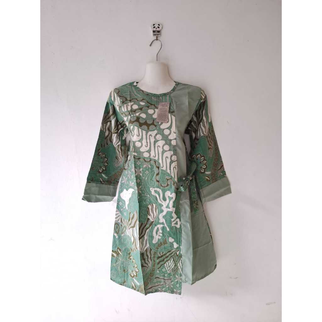 tunik dress batik kerja  seragam batik kerja