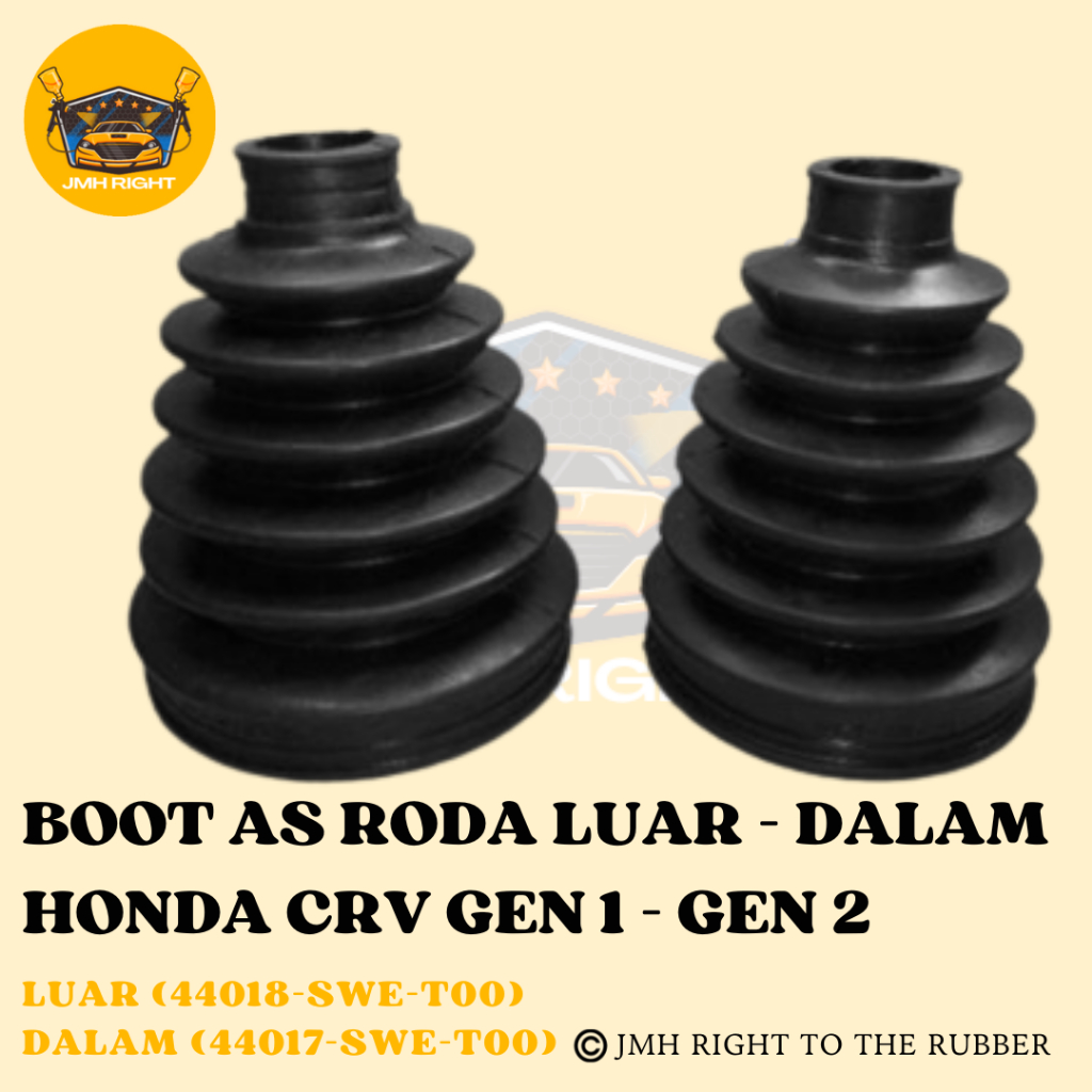 Karet Boot As Roda CV Joint Luar - Dalam Mobil Honda CRV Gen 1 - Gen 2